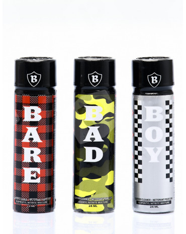 Pack Triple B - 3 poppers : Bad, Bare et Boy
