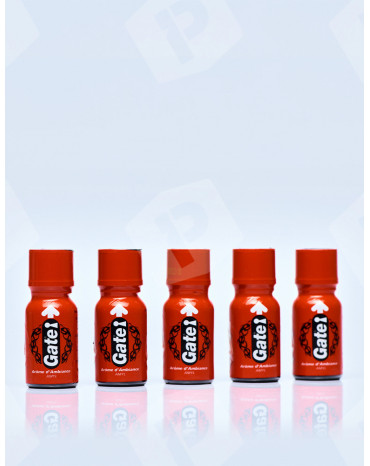 Pack poppers Gate x5 - Poppers fabriqué en france - flacon 15 ml