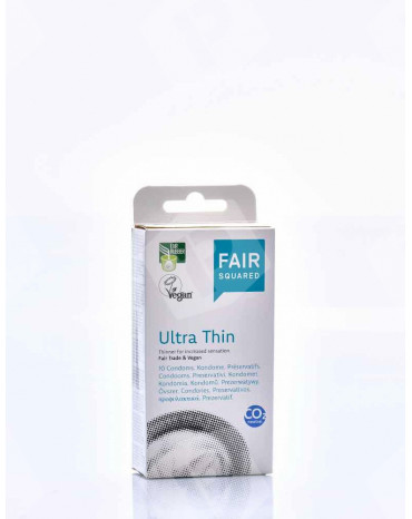 boite de préservatifs vegan fair squared ultra fins