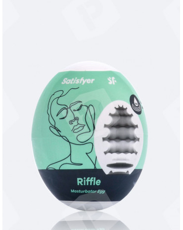 Oeuf masturbateur Satisfyer Riffle vert