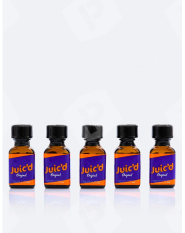 Pack de 5 poppers Juic'D Original 24 ml