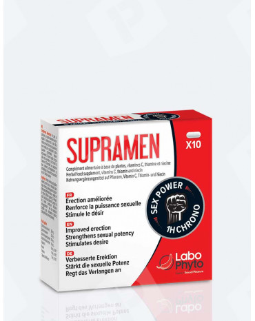 Boite de 10 pilules de stimulants sexuels Supramen