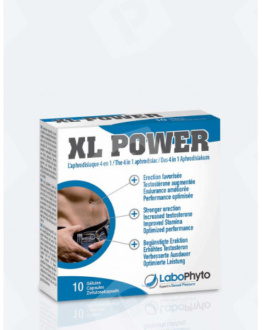 Boite d'aphrodisiaque 4 en 1 et Stimulant Sexuel XL Power 10 gélules labophyto