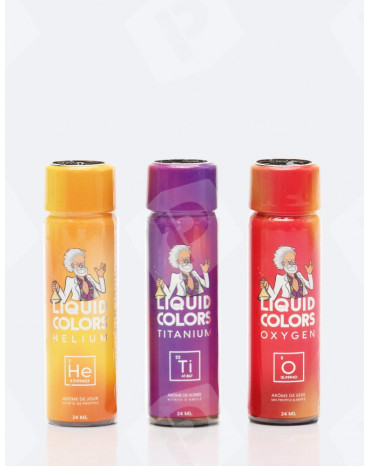 Pack Plaisir Quantic 3 poppers Liquid Colors 24 ml