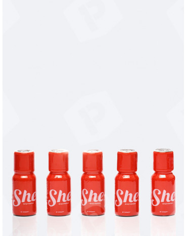 Poppers She 15 ml x5 unités
