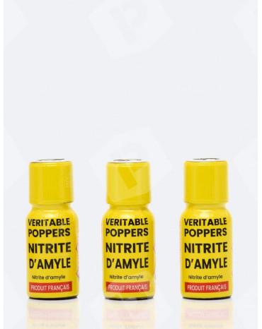 Pack 3 Véritable Amyle Poppers 15 ml