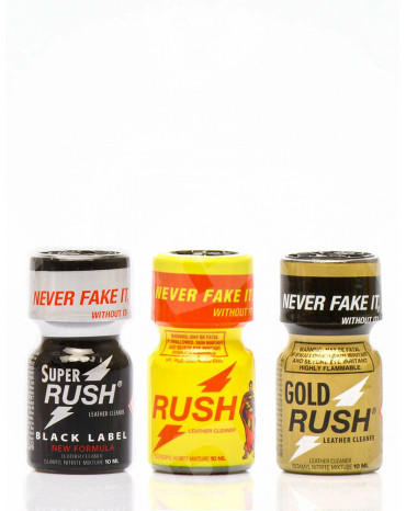 Pack de trois poppers Rush