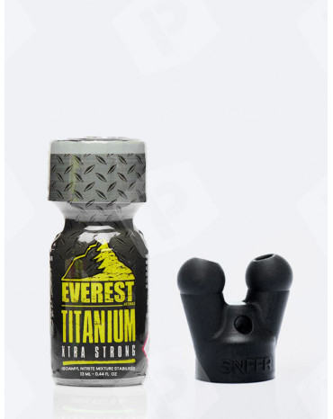pack titanium experience avec un everest titanium et un bouchon de poppers XTRM double small