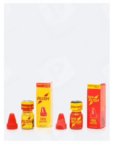 Poppers Rush Duo Pack 10 ml avec Sniffer