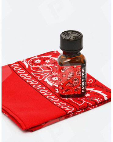 Poppers hanky code rouge + foulard