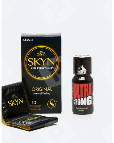 Pack Projet X : Poppers Ultra Strong + préservatifs