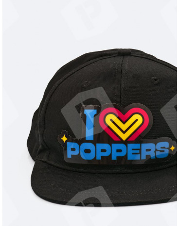 Casquette lumineuse "I love poppers"