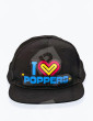 Pack Casquette LED "I LOVE POPPERS" Vue de face